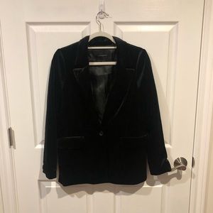 Banana Republic Velvet Black Blazer